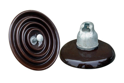 Standard suspension porcelain insulator